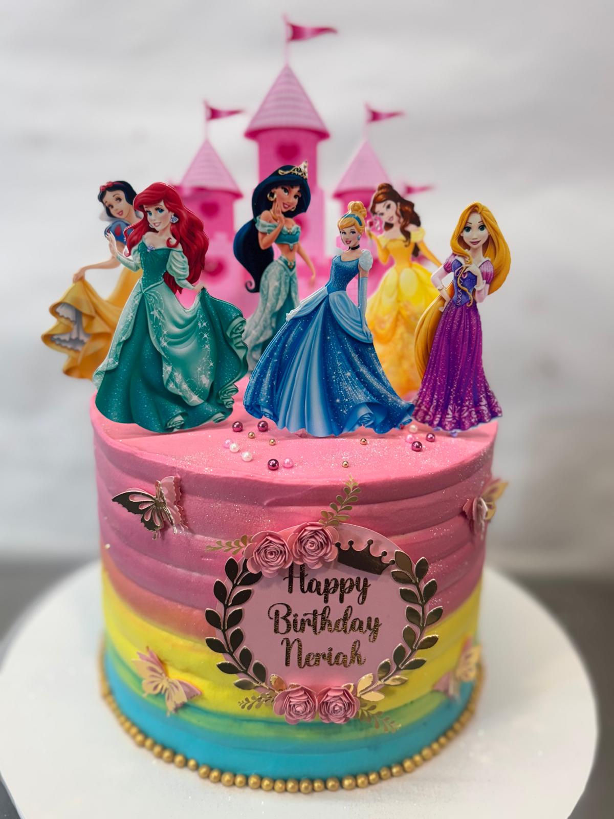 Disney Princesses Cake Topper | Disney Princesses Birthday | Disney Princesses Cake Ideas | Disney Princesses Party Ideas