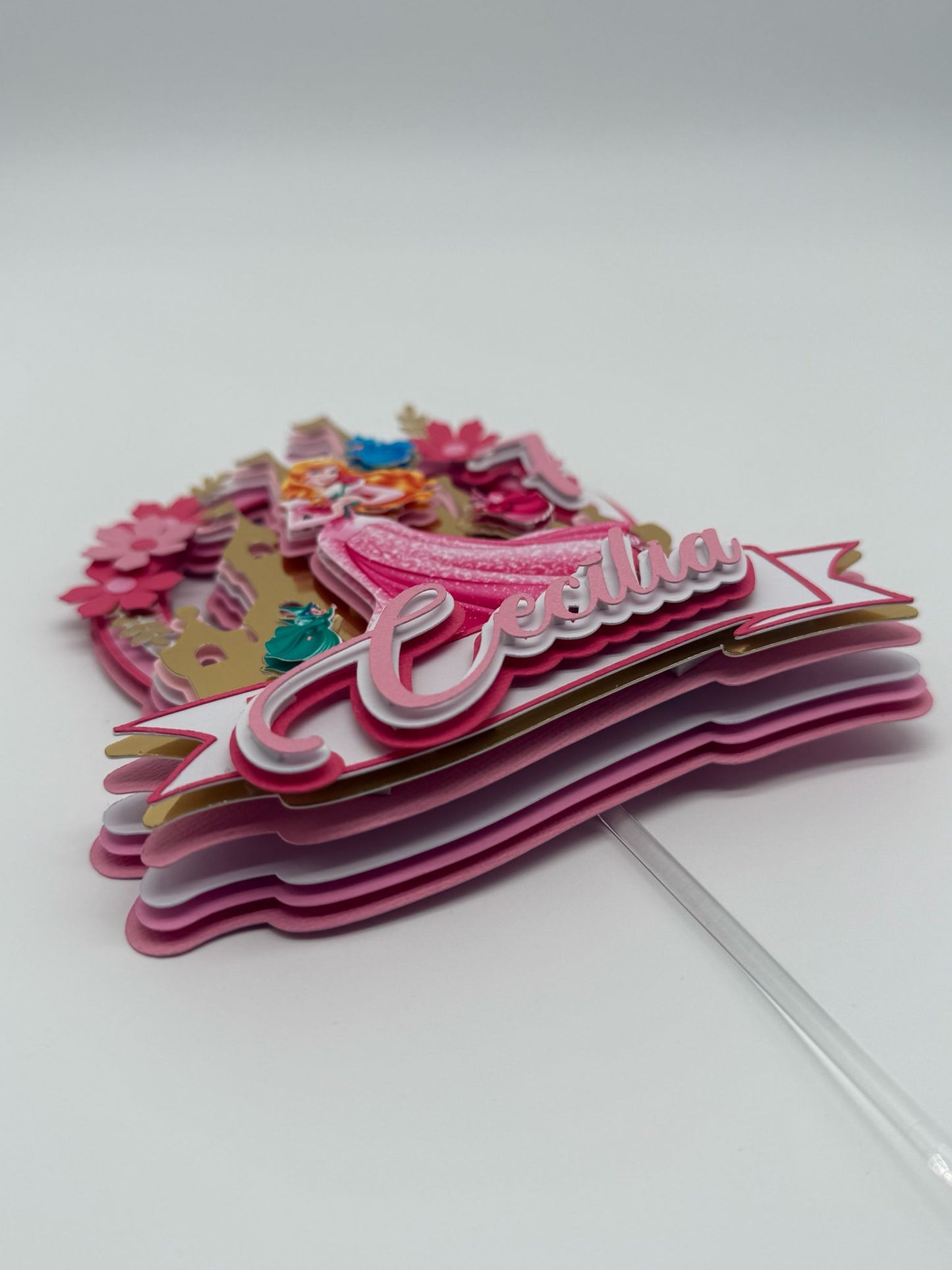Sleeping Beauty Cake Topper | Disney Princess Birthday | Disney Princess Cake Ideas | Sleeping Beauty Party Ideas