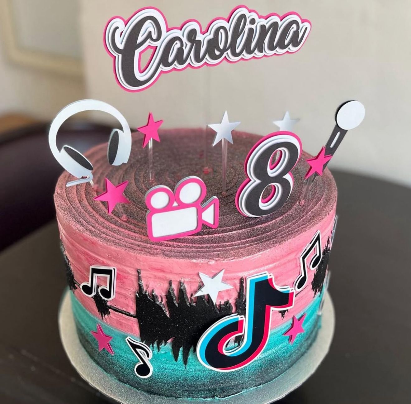 TikTok Cake Topper | TikTok Cake Ideas | TikTok Party | TikTok Birthday | TikTok Party Ideas | TikTok Girls Birthday Cake