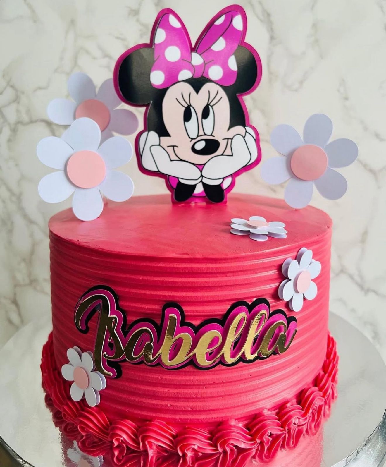 Minnie Mouse Cake Topper | Minnie Mouse Cake Ideas | Minnie Mouse Party | Minnie Mouse Birthday | Minnie Mouse Party Ideas | Pink Minnie Mouse Cake Topper