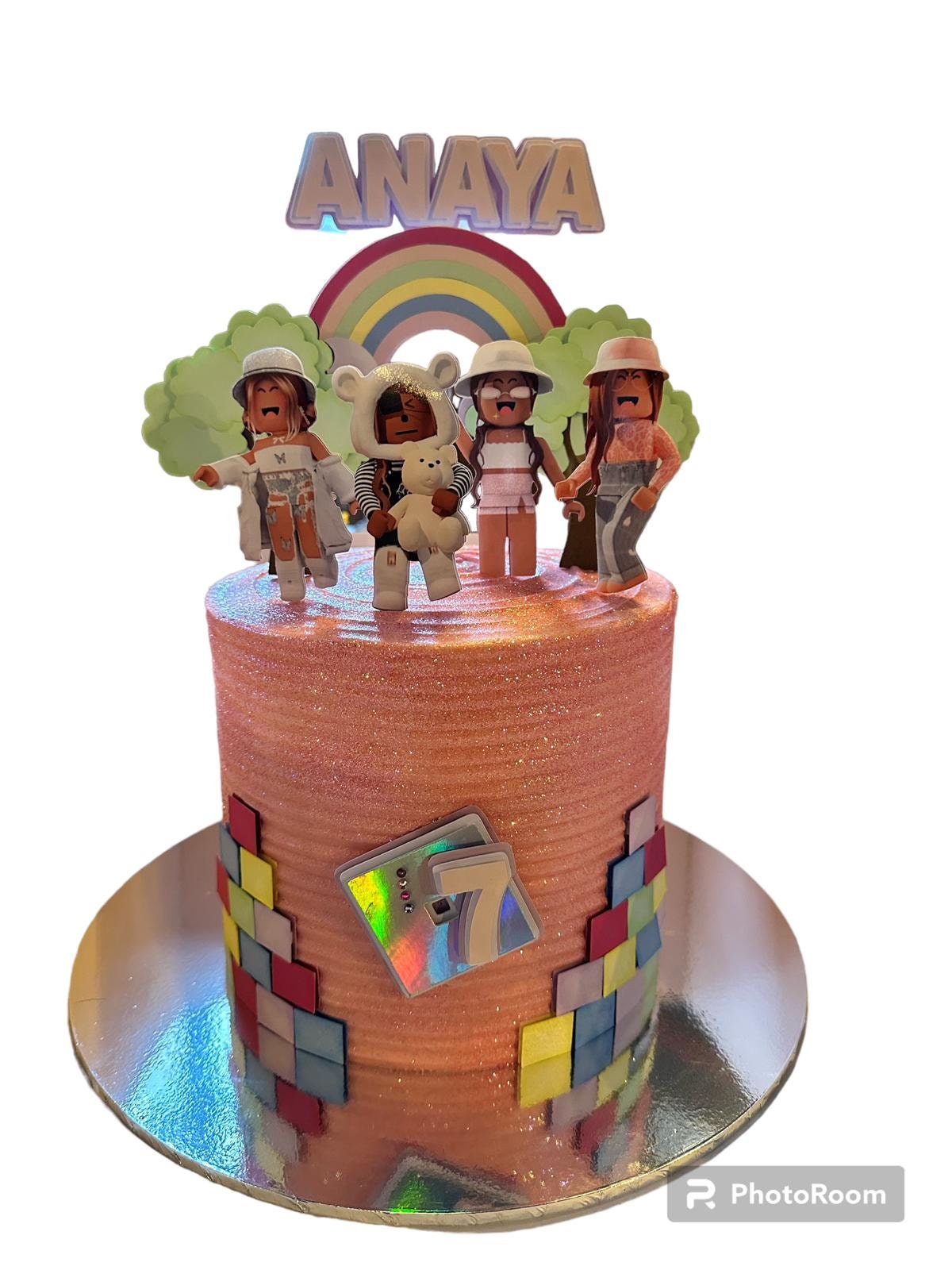 Roblox Girls Cake Topper | Roblox Girls Birthday | Roblox Cake Topper | Roblox Girls Birthday Party | Cute Roblox Girls Cake Decoration