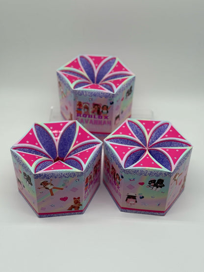 Personalised Table Centre Pieces | Personalised Girls Roblox Centre Pieces | Personalised Birthday Centre Pieces