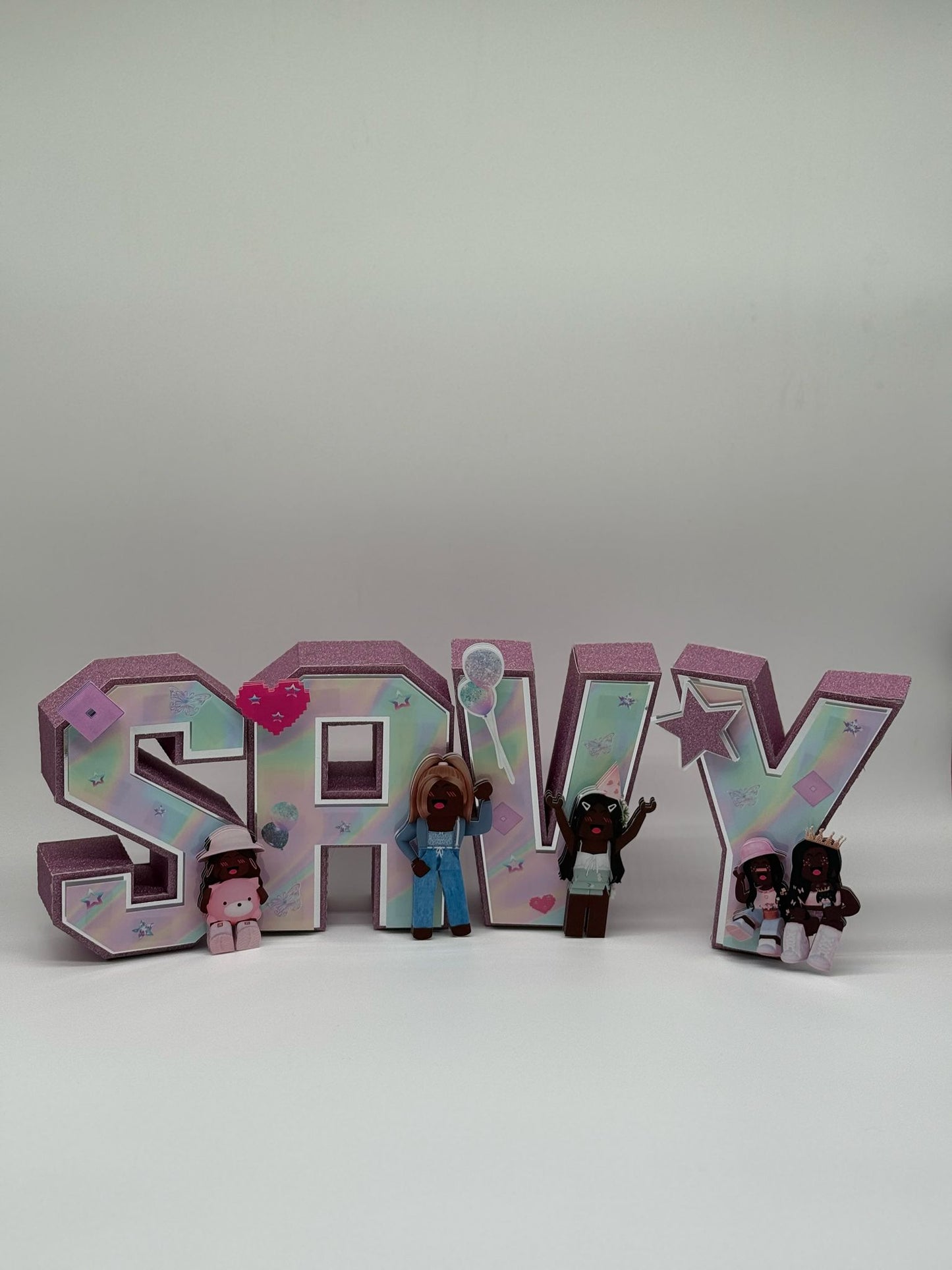 Personalised 3D Roblox Name Letters | 3D Name Letters Roblox Girls | Personalised 3D Letters