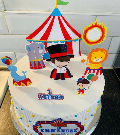 Circus Cake Topper | Circus Cake Ideas | Circus Party | Circus Birthday | Circus Party Ideas