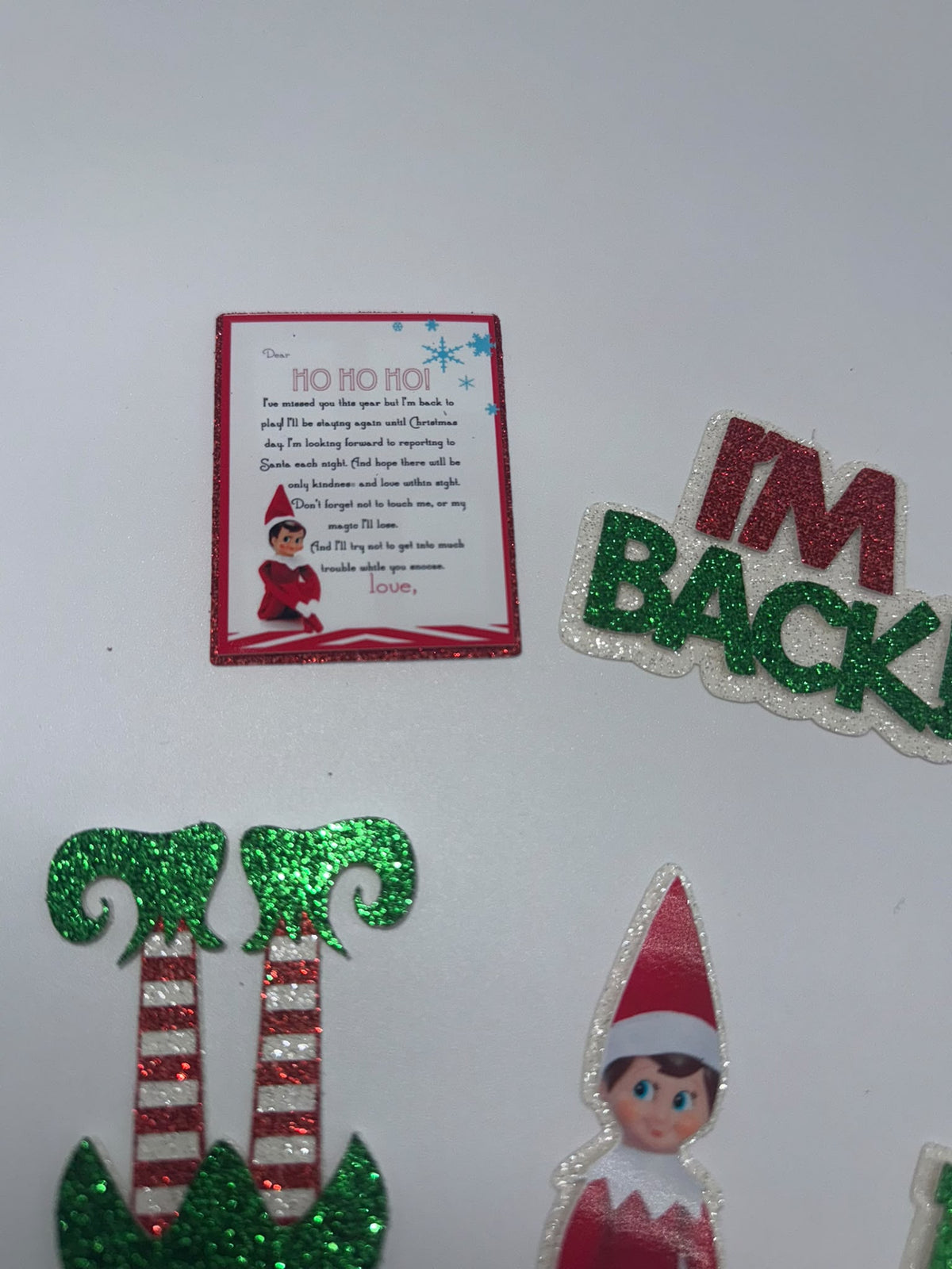 Elf on the Shelf Cupcake Toppers | Christmas Elf Cupcake Decorations – Set of 6