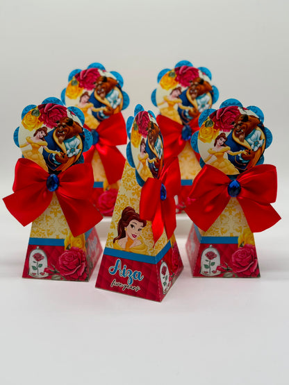 Beauty and the Beast Party Boxes | Beauty and the beast Party | Beauty and the beast Party decor | Beauty and the beast Cute Party Favours | Bela e a Fera Caixinhas Personalizadas