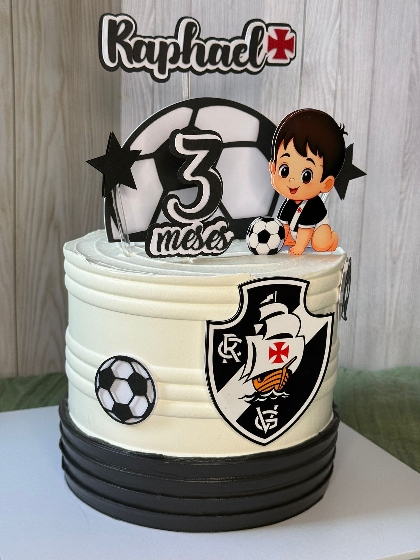 Vasco Baby Cake Topper | Vasco Cake Topper | Cute Vasco Cake Topper | Cute Football Baby Cake Topper