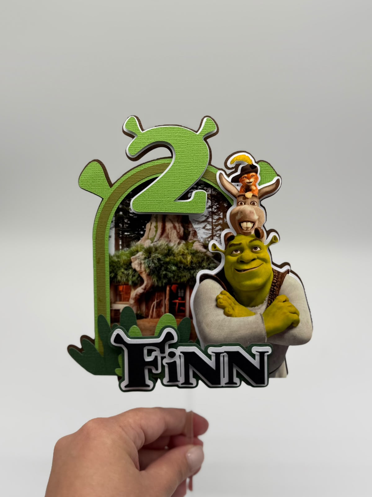 Shrek Cake Topper | Boys Birthday Party Decoration | Personalised Shrek Party Supplies | Shrek Cake Ideas
