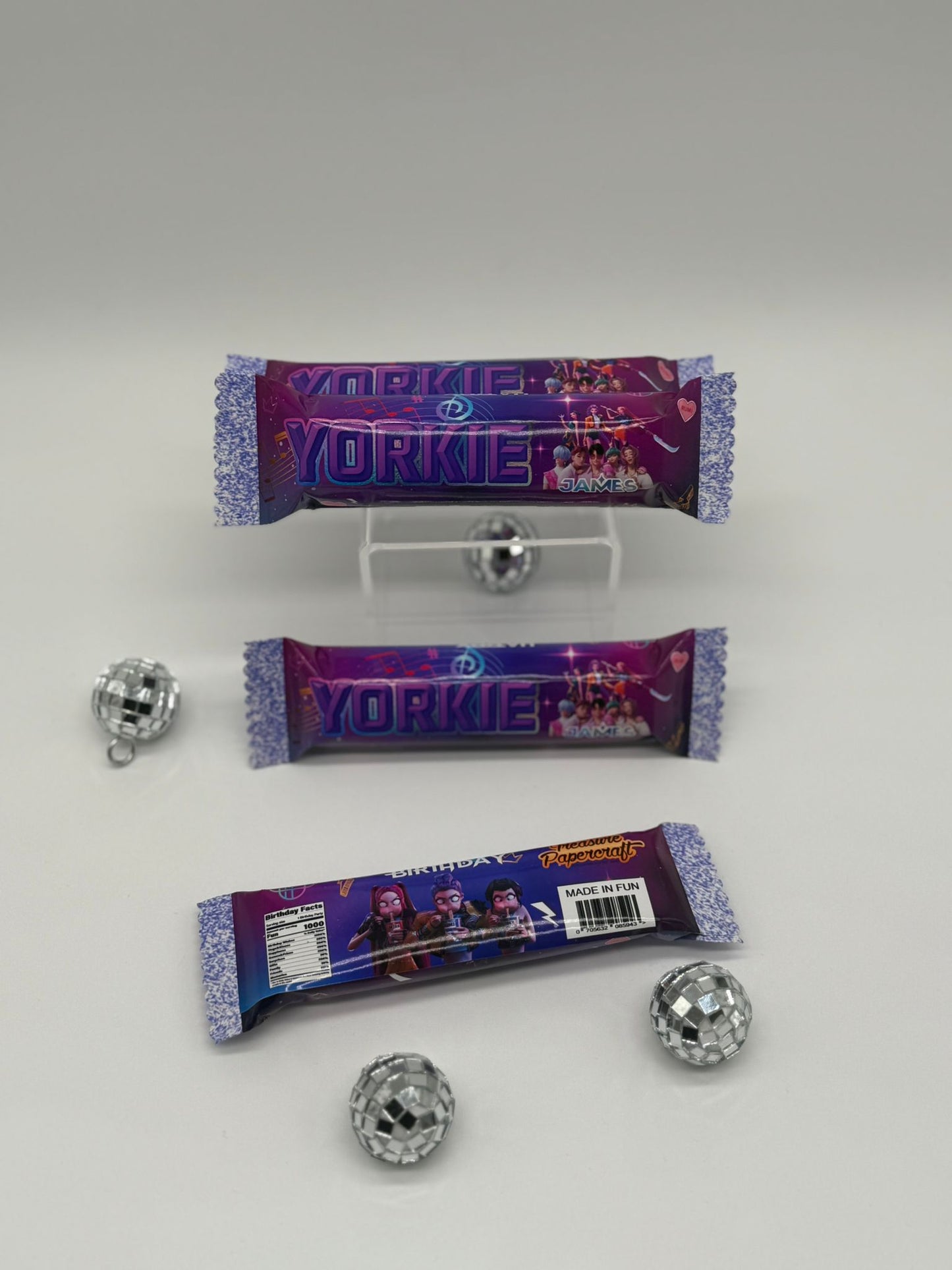 Kpop Demon Hunters Yorkie Personalised Chocolate Bar | Kpop Demon Hunters Personalised Party Bag Fillers | Kpop Demon Hunters Personalised Chocolate Bar | Yorkie Personalised Birthday Chocolate