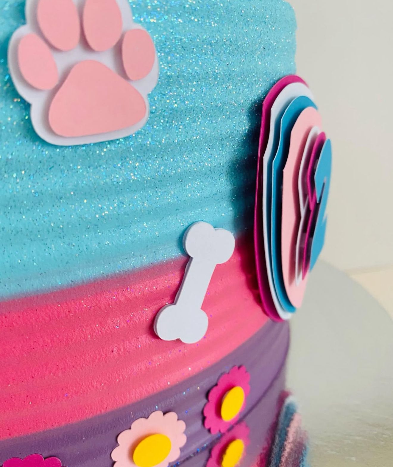 Paw Patrol Cake Topper | Skye and Everest Birthday Cake Decoration | Puppy Party Supplies | Paw Patrol Girls Theme Birthday Ideas | Personalised Paw Patrol Party Decor