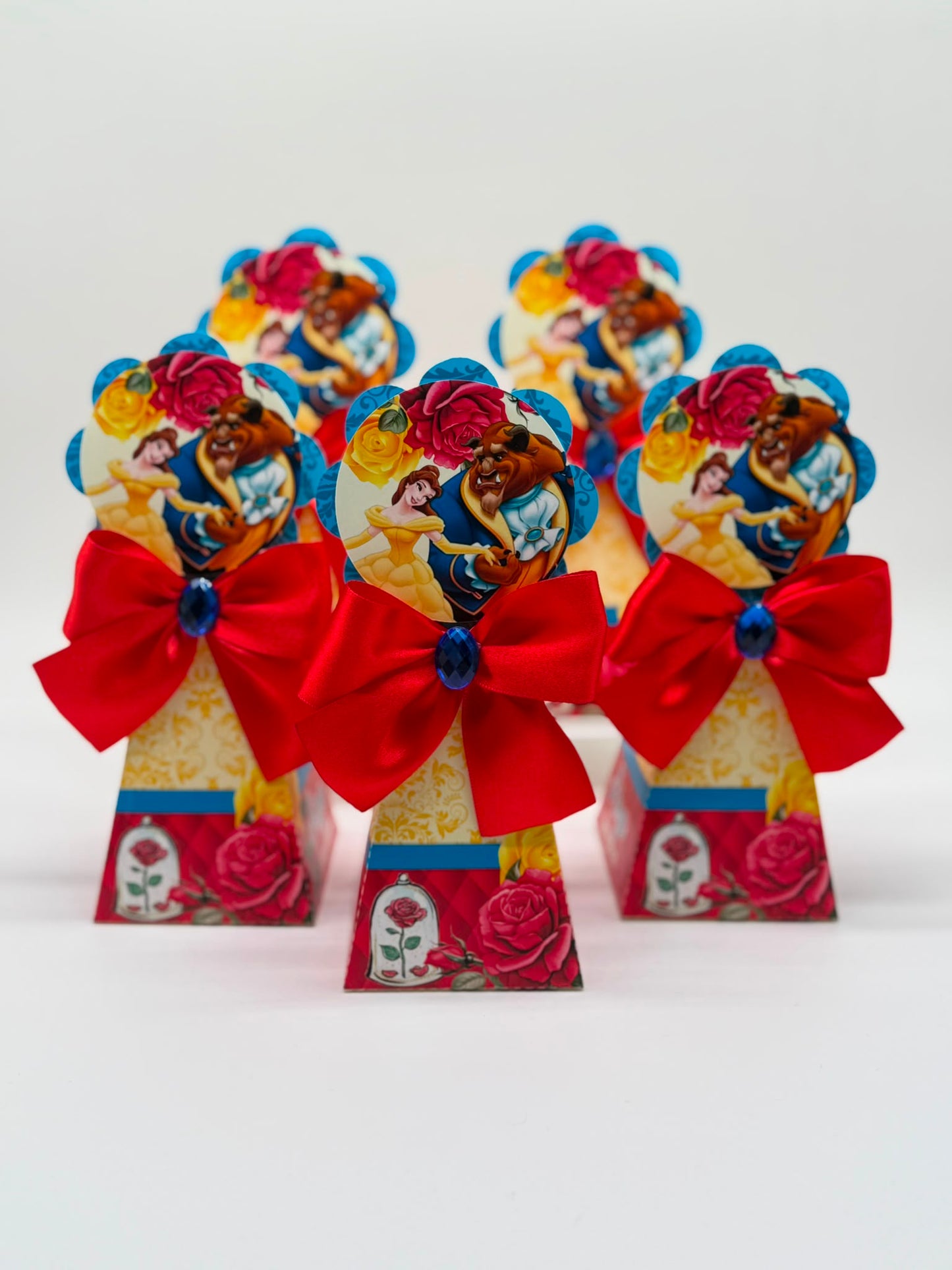Beauty and the Beast Party Boxes | Beauty and the beast Party | Beauty and the beast Party decor | Beauty and the beast Cute Party Favours | Bela e a Fera Caixinhas Personalizadas
