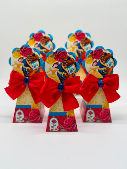 Beauty and the Beast Party Boxes | Beauty and the beast Party | Beauty and the beast Party decor | Beauty and the beast Cute Party Favours | Bela e a Fera Caixinhas Personalizadas