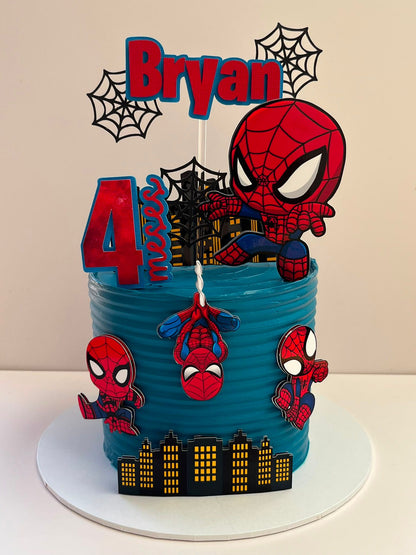 Spiderman Cake Topper | Personalised Spiderman Cake | Cute Spidey Cake Topper | Spiderman Cake Ideas | Spidey Cake Ideas