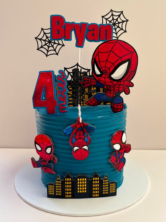 Spiderman Cake Topper | Personalised Spiderman Cake | Cute Spidey Cake Topper | Spiderman Cake Ideas | Spidey Cake Ideas