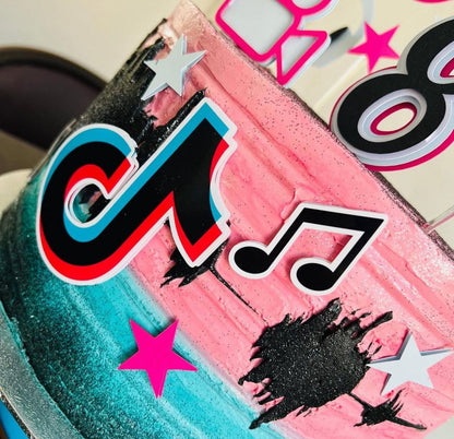 TikTok Cake Topper | TikTok Cake Ideas | TikTok Party | TikTok Birthday | TikTok Party Ideas | TikTok Girls Birthday Cake
