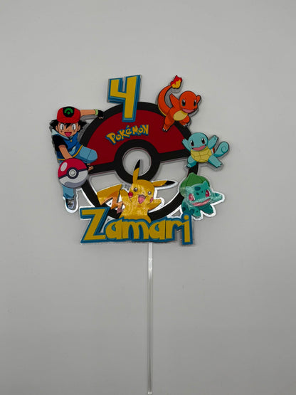 Pokemon Cake Topper | Pokemon Party | Pikachu Cake Topper | Pikachu Party