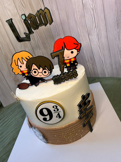 Cute Harry Potter Cake Topper | Chibbi Harry Potter Cake Topper | Harry Potter Cake Ideas | Harry Potter Birthday Decor | Personalised Harry Potter Birthday Cake
