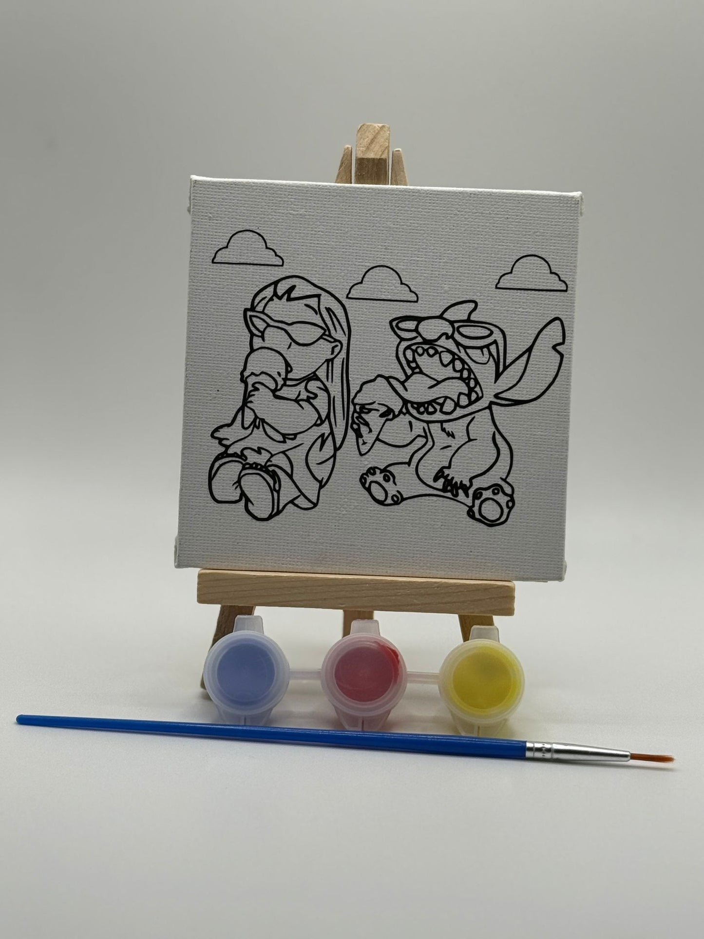 Lilo and Stitch Mini Canvas | Lilo And Stitch Party Favour | Lilo and Stitch Colouring Canvas | Lilo and Stitch Birthday Party | Lilo and Stitch Party Bag Filler | Lilo Stitch Colour With Me