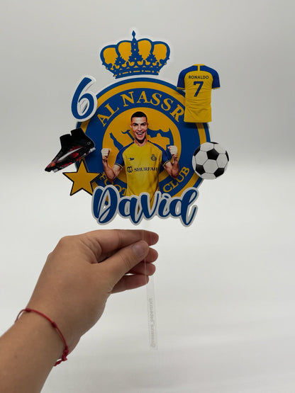 Al Nassr Cristiano Ronaldo Cake Topper | Cristiano Ronaldo Cake Ideas | CR7 Cake Toppers | Al Nassr Cake Ideas | Cristiano Ronaldo Birthday Ideas