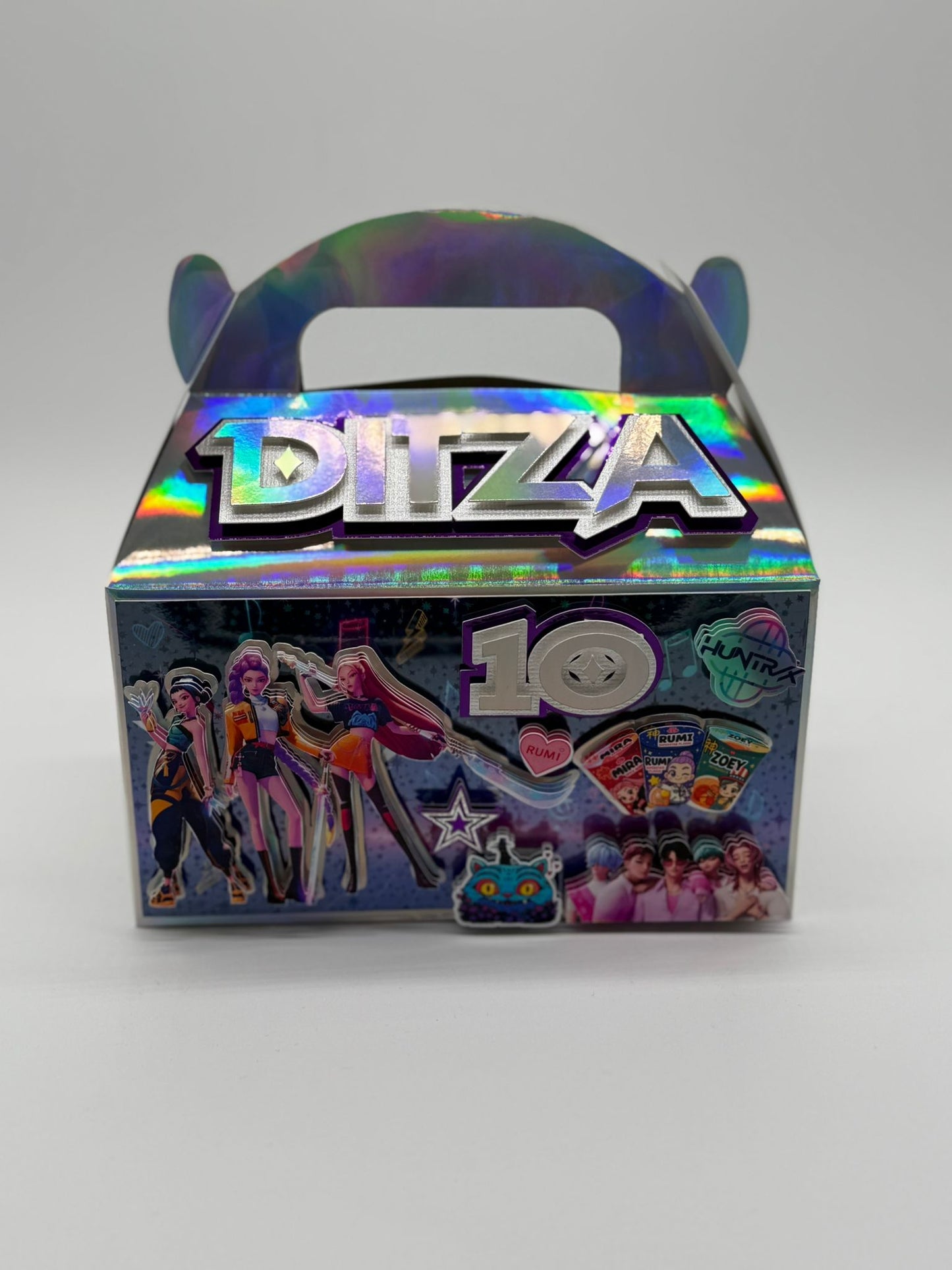 KPOP Demon Hunters Gable Boxes | KPOP Demon Hunters Party Boxes | KPOP Demon Hunters Birthday Decor | KPOP Demon Hunters Party Bags | Demon Hunters Birthday Gifts