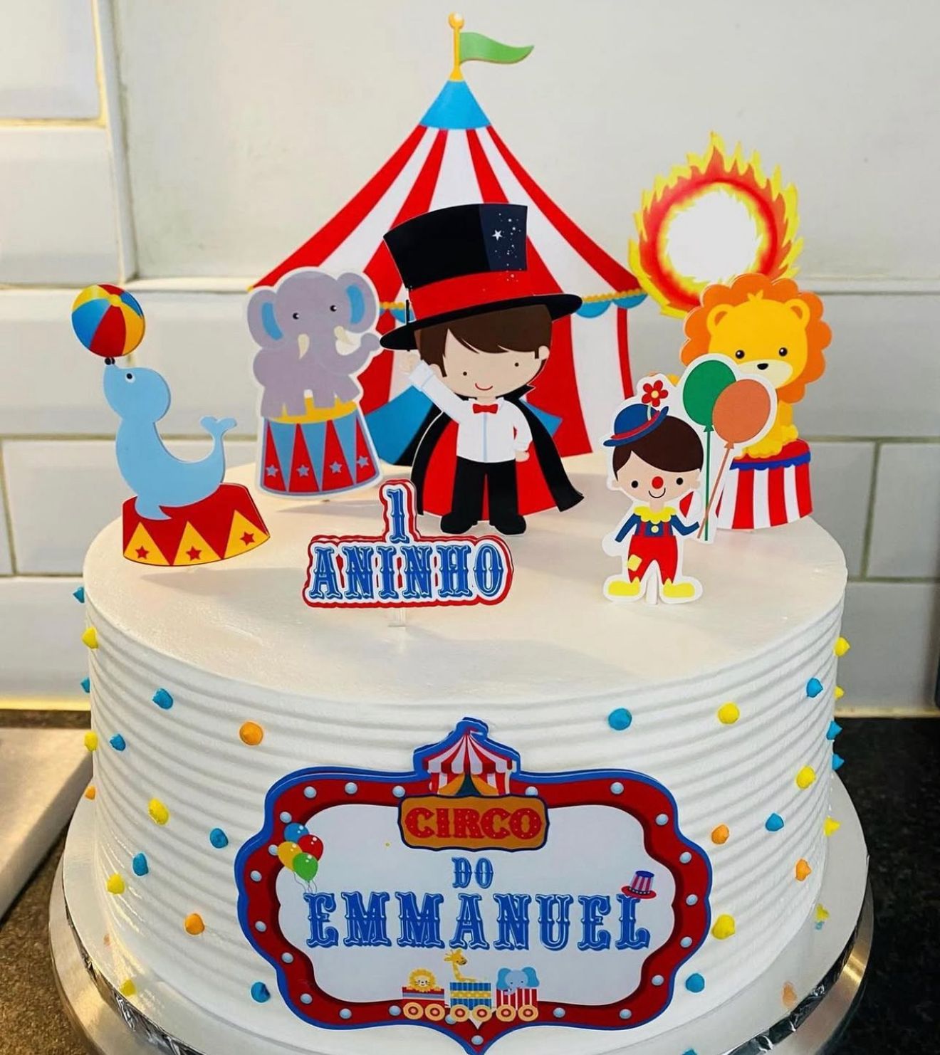Circus Cake Topper | Circus Cake Ideas | Circus Party | Circus Birthday | Circus Party Ideas