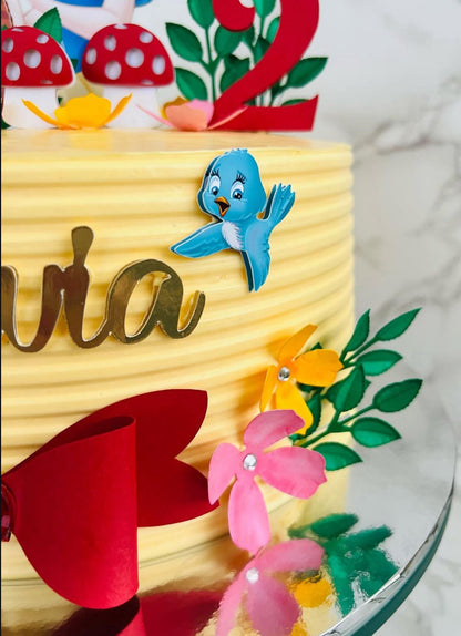 Snow White Cake Topper | Snow White Birthday Cake Decoration | Princess Party Supplies | Snow White Theme Birthday Ideas | Personalised Princess Party Decor