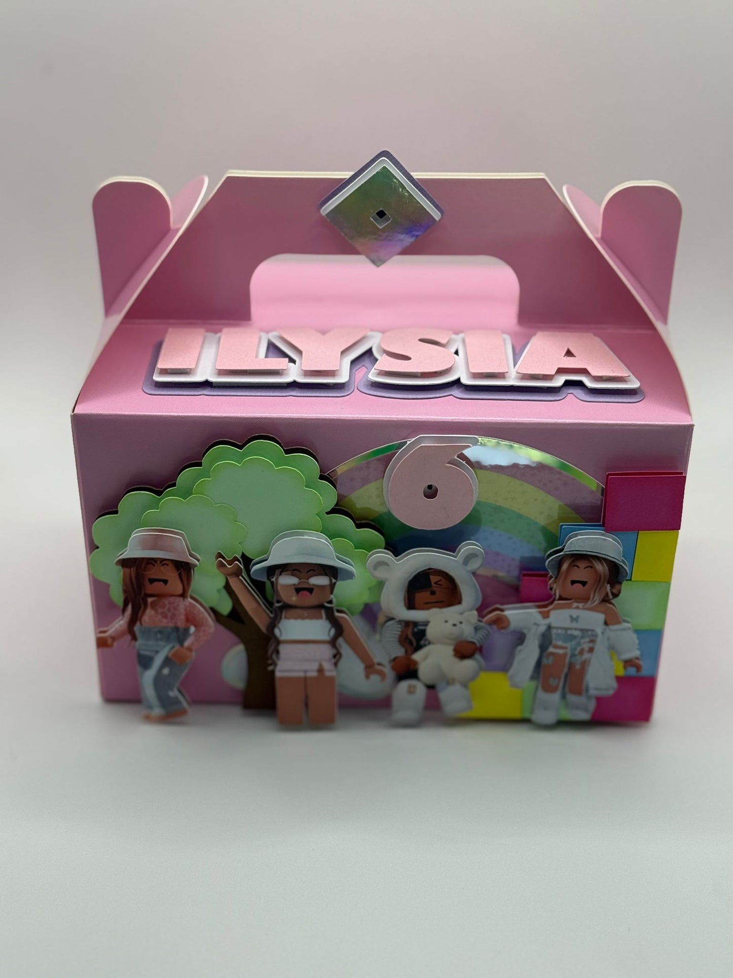 Roblox Girls Birthday Gable Box | Roblox Girls Birthday Party Boxes | Roblox Girls Birthday | Roblox Party Boxes | Roblox Party Decor | Roblox Birthday Ideas | Girls Party Boxes