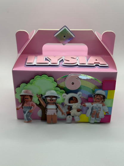 Roblox Girls Birthday Gable Box | Roblox Girls Birthday Party Boxes | Roblox Girls Birthday | Roblox Party Boxes | Roblox Party Decor | Roblox Birthday Ideas | Girls Party Boxes