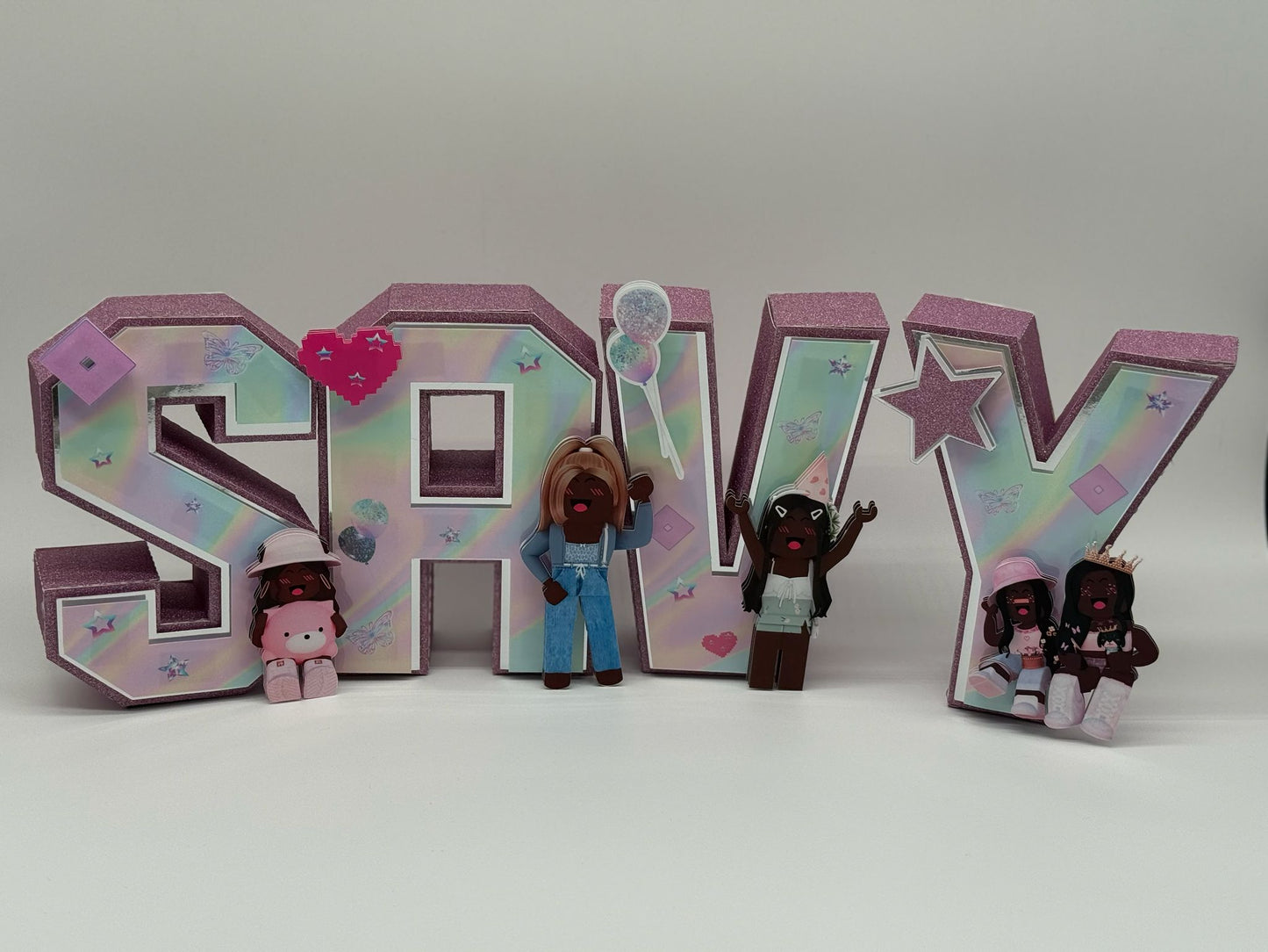 Personalised 3D Roblox Name Letters | 3D Name Letters Roblox Girls | Personalised 3D Letters
