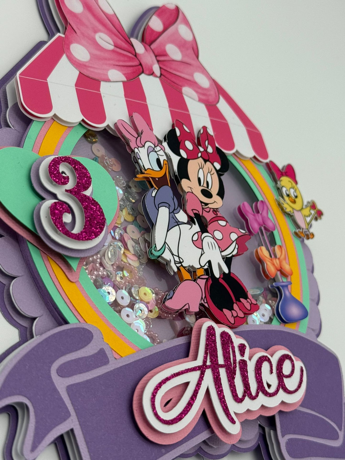 Minnie and Daisy Cake Topper | Minnie Bowtique Cake Topper | Minnie and Daisy Birthday Party | Minnie Bowtique Birthday Decor | Minnie Bowtique Party Decor