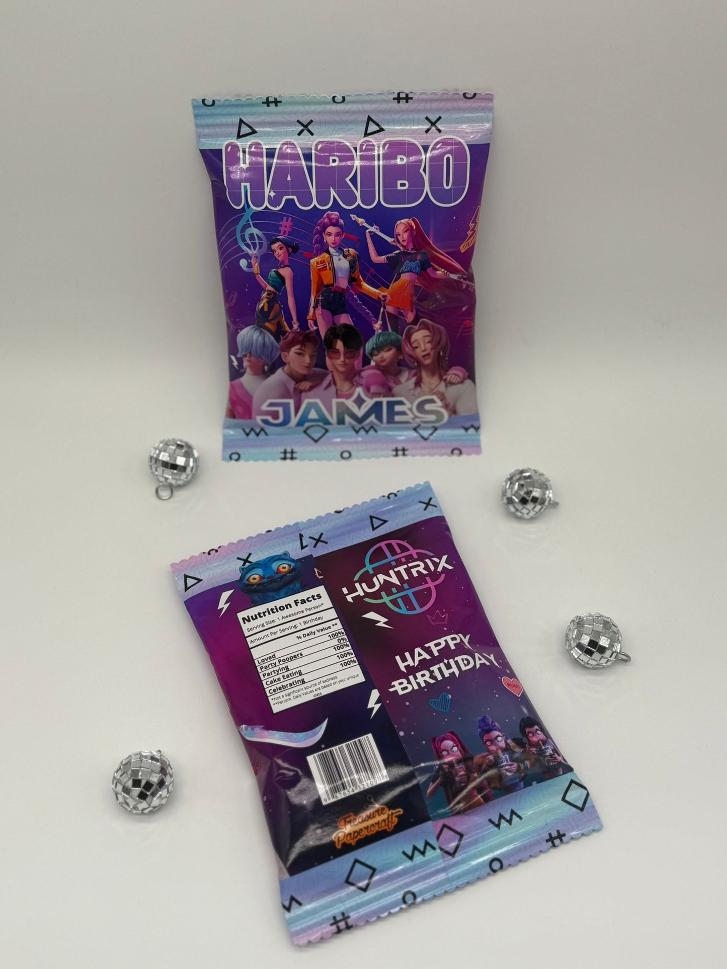 K-Pop Demon Hunters Haribo | K-Pop Demon Hunters Party Favour | Personalised Haribo Bag Full Size| K-Pop Demon Hunters Birthday Sweets Ideas | K-Pop Demon Hunters Party Bag Fillers