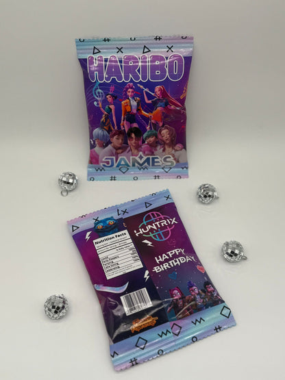 K-Pop Demon Hunters Haribo | K-Pop Demon Hunters Party Favour | Personalised Haribo Bag Full Size| K-Pop Demon Hunters Birthday Sweets Ideas | K-Pop Demon Hunters Party Bag Fillers