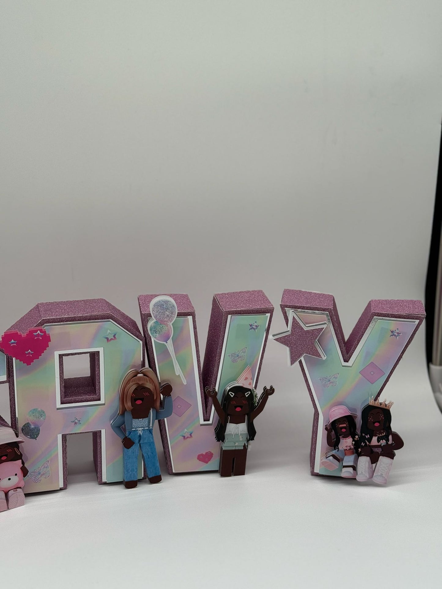 Personalised 3D Roblox Name Letters | 3D Name Letters Roblox Girls | Personalised 3D Letters