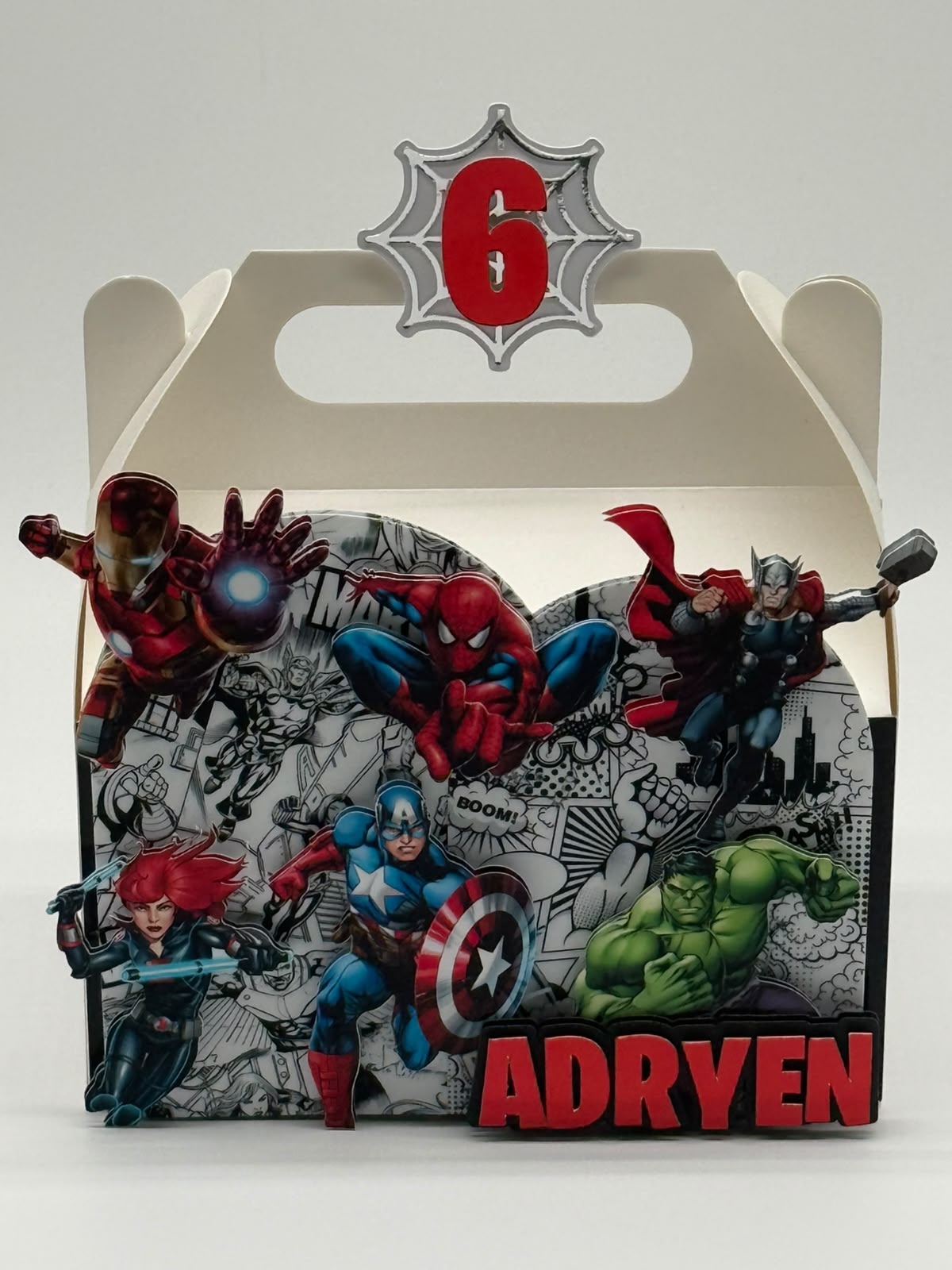 Avengers Gable Box | Avengers Party Box | Avengers Party Boxes | Avengers Birthday Decor | Avengers Personalised Party Box | Avengers Party Bag