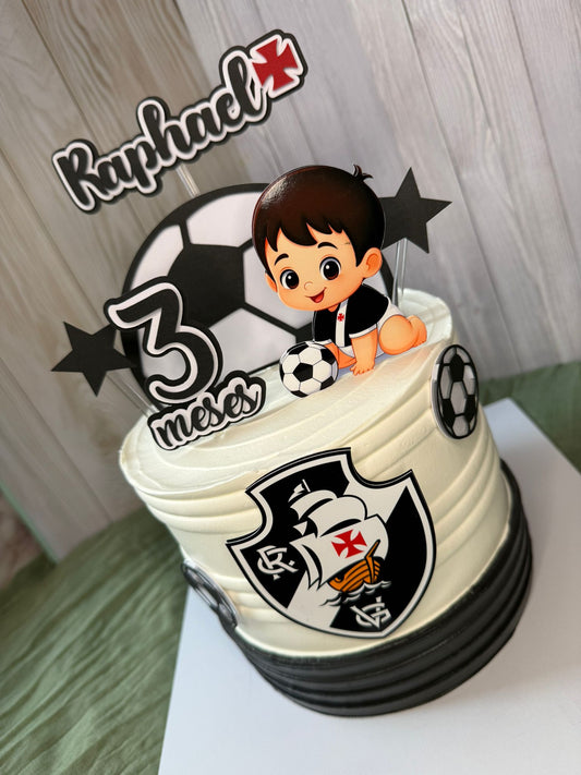 Vasco Baby Cake Topper | Vasco Cake Topper | Cute Vasco Cake Topper | Cute Football Baby Cake Topper