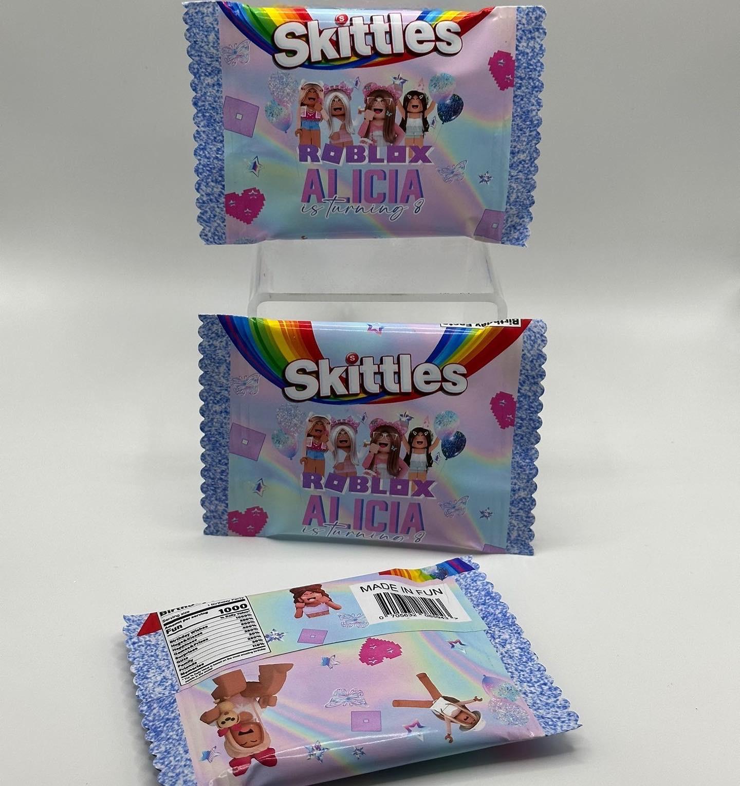 Roblox Girls Skittles | Roblox Girls Party | Roblox Girls Party Favour | Roblox Girls Birthday decor