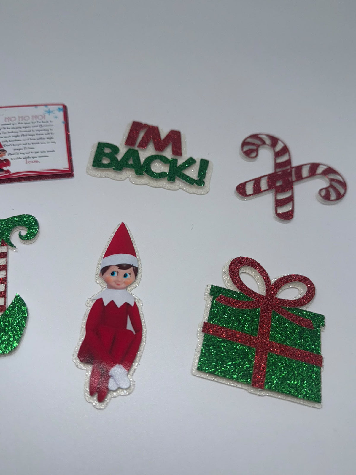 Elf on the Shelf Cupcake Toppers | Christmas Elf Cupcake Decorations – Set of 6