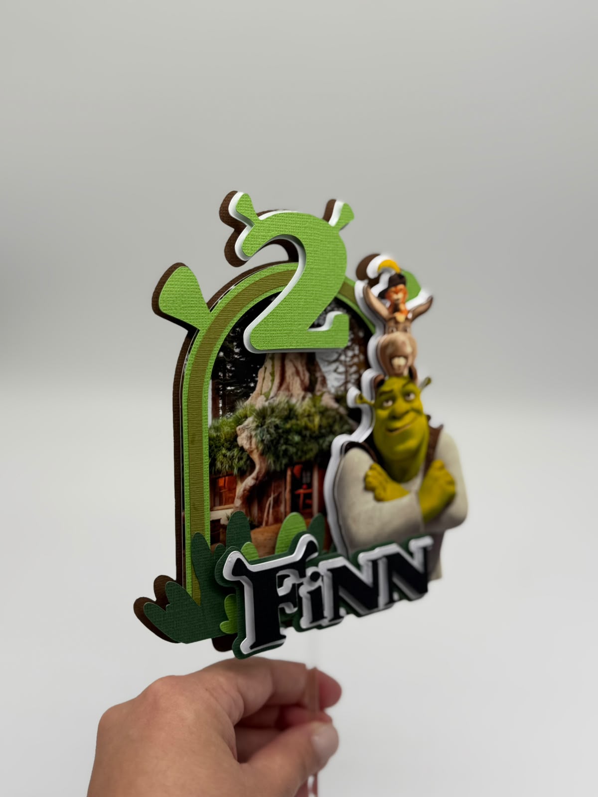 Shrek Cake Topper | Boys Birthday Party Decoration | Personalised Shrek Party Supplies | Shrek Cake Ideas