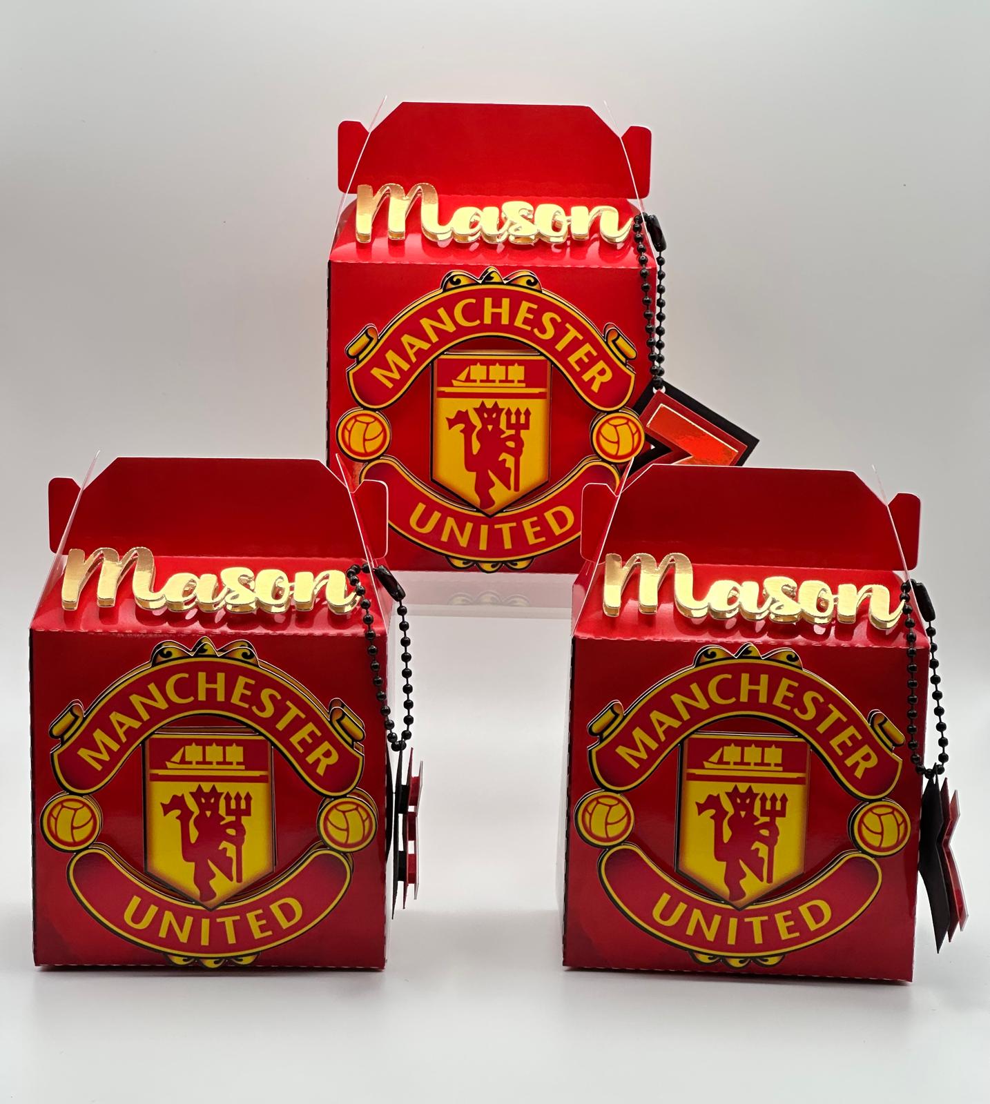 Manchester United Birthday Box | Manchester United Birthday Party Boxes | Manchester United Birthday | Manchester United Party Boxes | Manchester United Party Decor | Manchester United Birthday Ideas | Manchester United Party Boxes