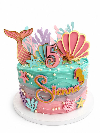Mermaid Cake Topper | Mermaid Birthday | Mermaid Cake Ideas | Mermaid Party Ideas