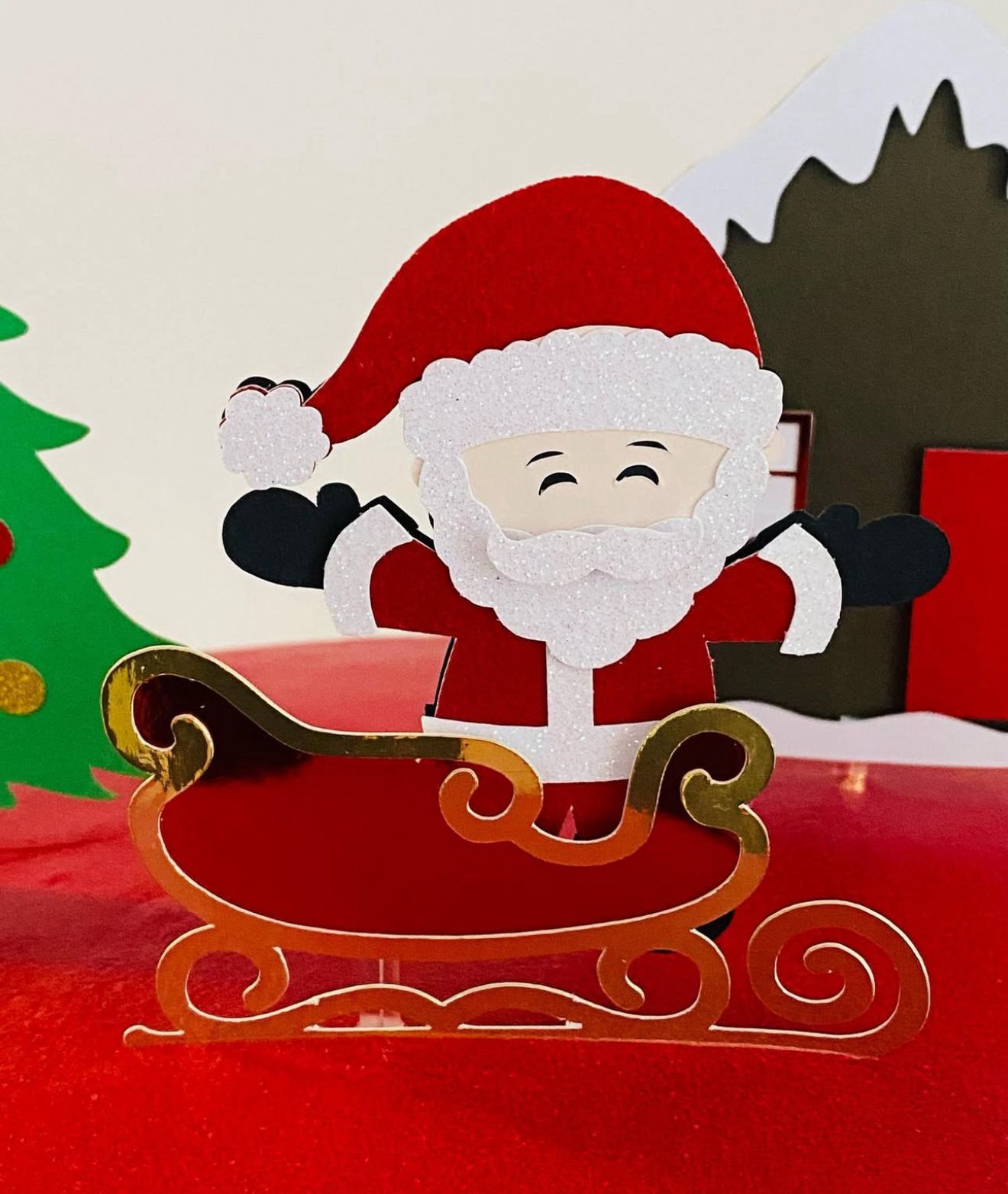 Christmas Cake Topper | Santa Claus Birthday Cake Decoration | Holiday Party Supplies | Festive Christmas Theme Cake Ideas | Personalised Christmas Party Decor