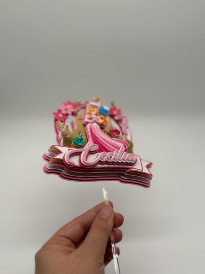 Sleeping Beauty Cake Topper | Disney Princess Birthday | Disney Princess Cake Ideas | Sleeping Beauty Party Ideas