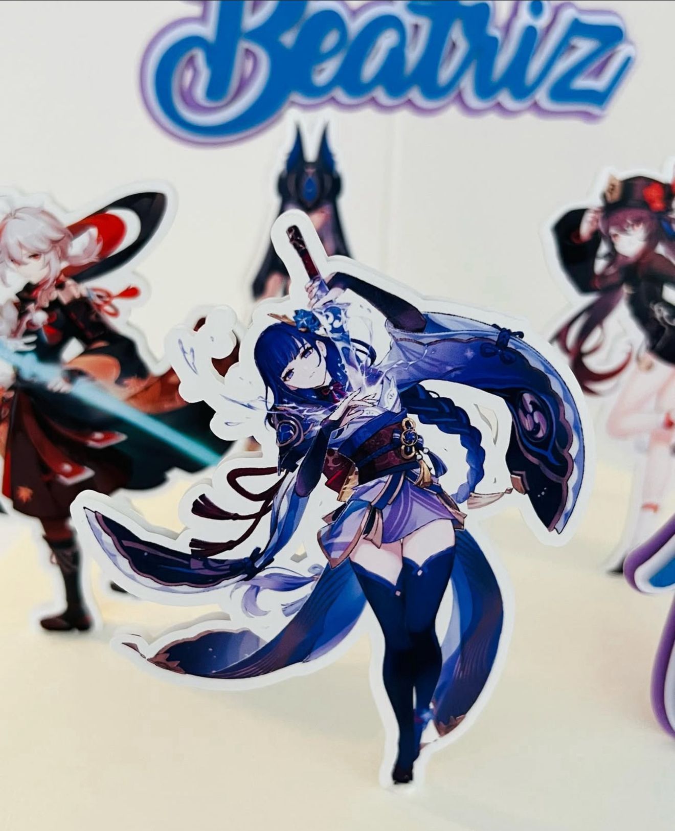 Genshin Impact Cake Topper | Genshin Birthday Cake Decoration | Anime Game Party Supplies | RPG Theme Birthday Ideas | Personalised Genshin Impact Party Decor