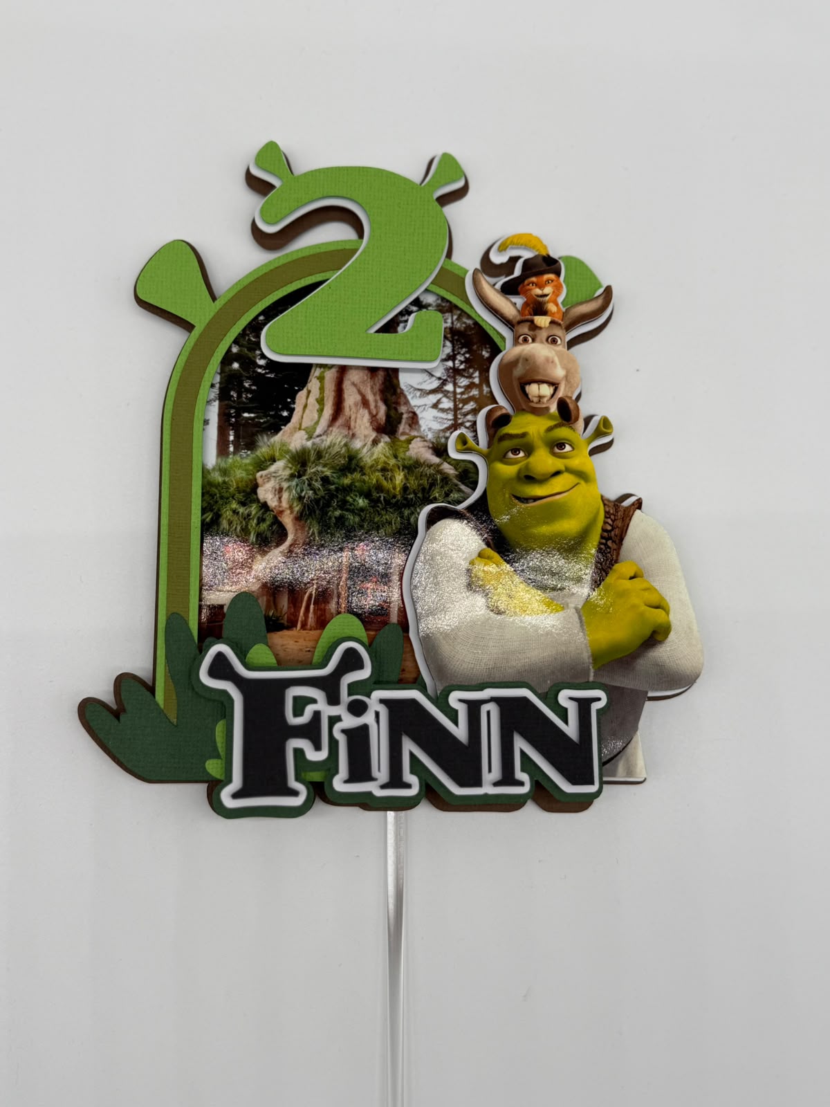 Shrek Cake Topper | Boys Birthday Party Decoration | Personalised Shrek Party Supplies | Shrek Cake Ideas