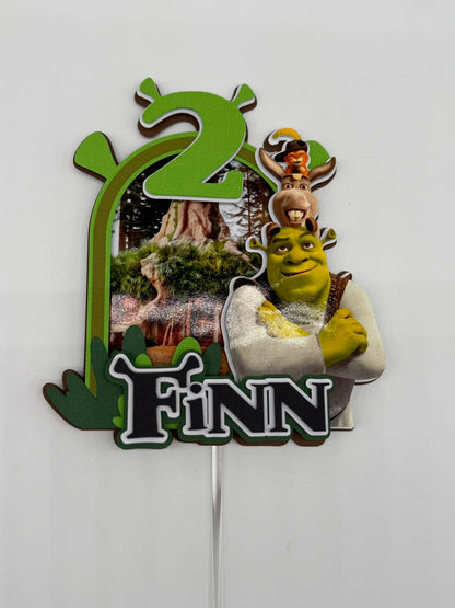 Shrek Cake Topper | Boys Birthday Party Decoration | Personalised Shrek Party Supplies | Shrek Cake Ideas