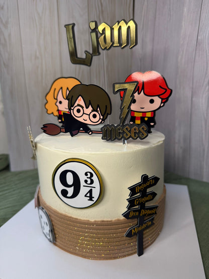 Cute Harry Potter Cake Topper | Chibbi Harry Potter Cake Topper | Harry Potter Cake Ideas | Harry Potter Birthday Decor | Personalised Harry Potter Birthday Cake