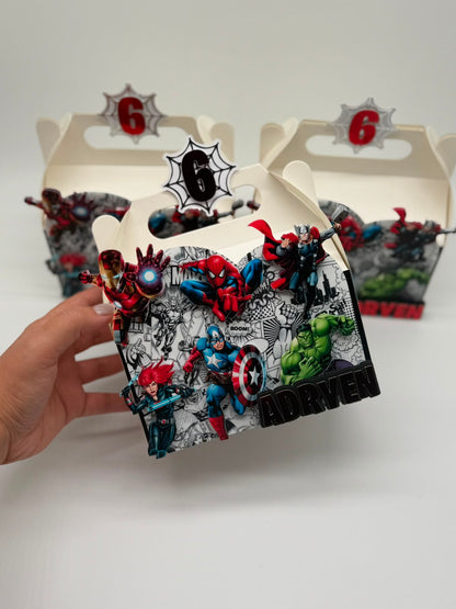 Avengers Gable Box | Avengers Party Box | Avengers Party Boxes | Avengers Birthday Decor | Avengers Personalised Party Box | Avengers Party Bag