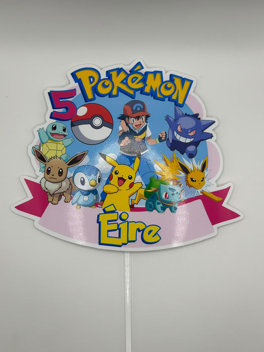 Pokemon Cake Topper | Pokemon Party | Pikachu Party | Pikachu Cake Topper