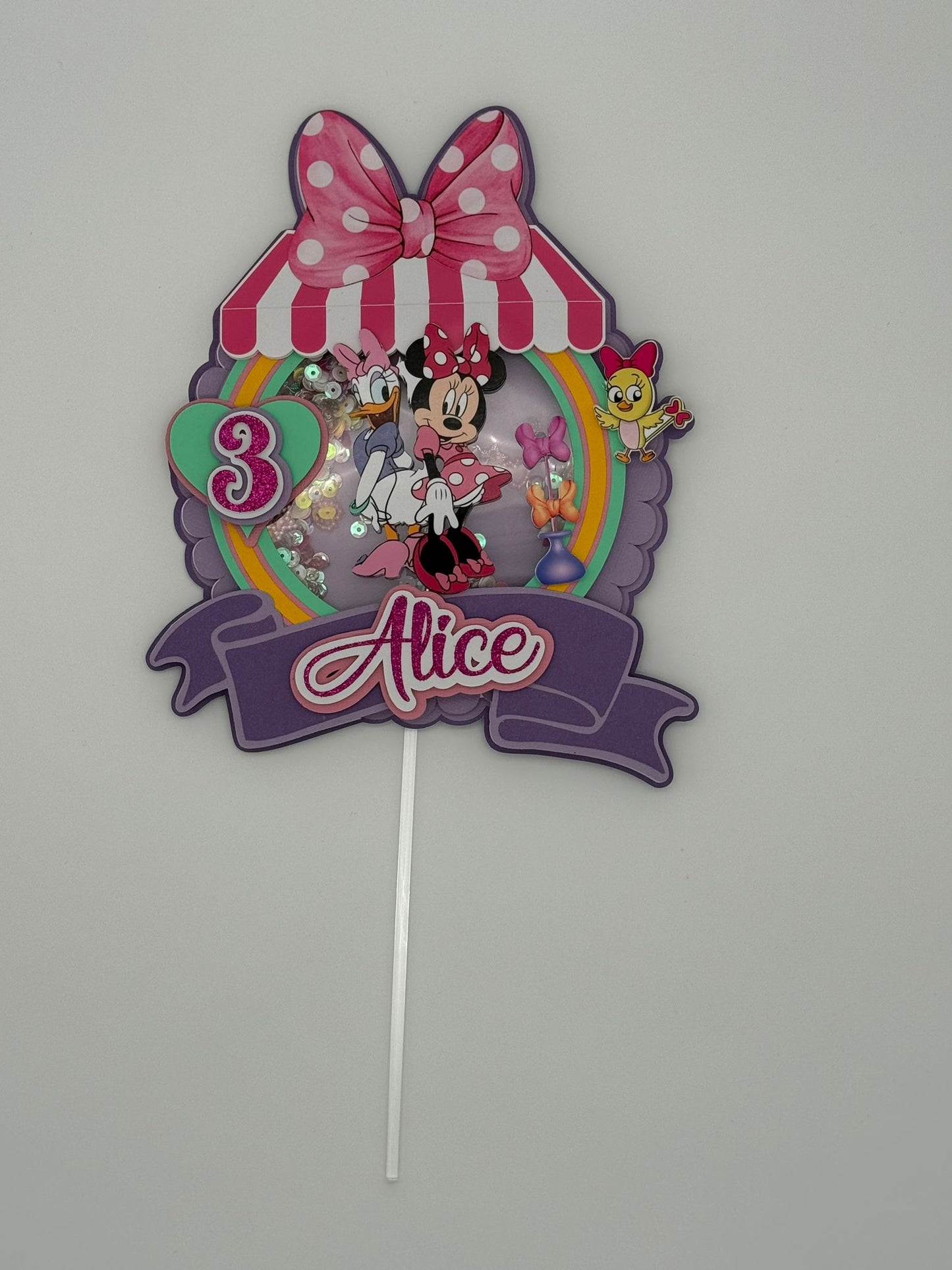 Minnie and Daisy Cake Topper | Minnie Bowtique Cake Topper | Minnie and Daisy Birthday Party | Minnie Bowtique Birthday Decor | Minnie Bowtique Party Decor