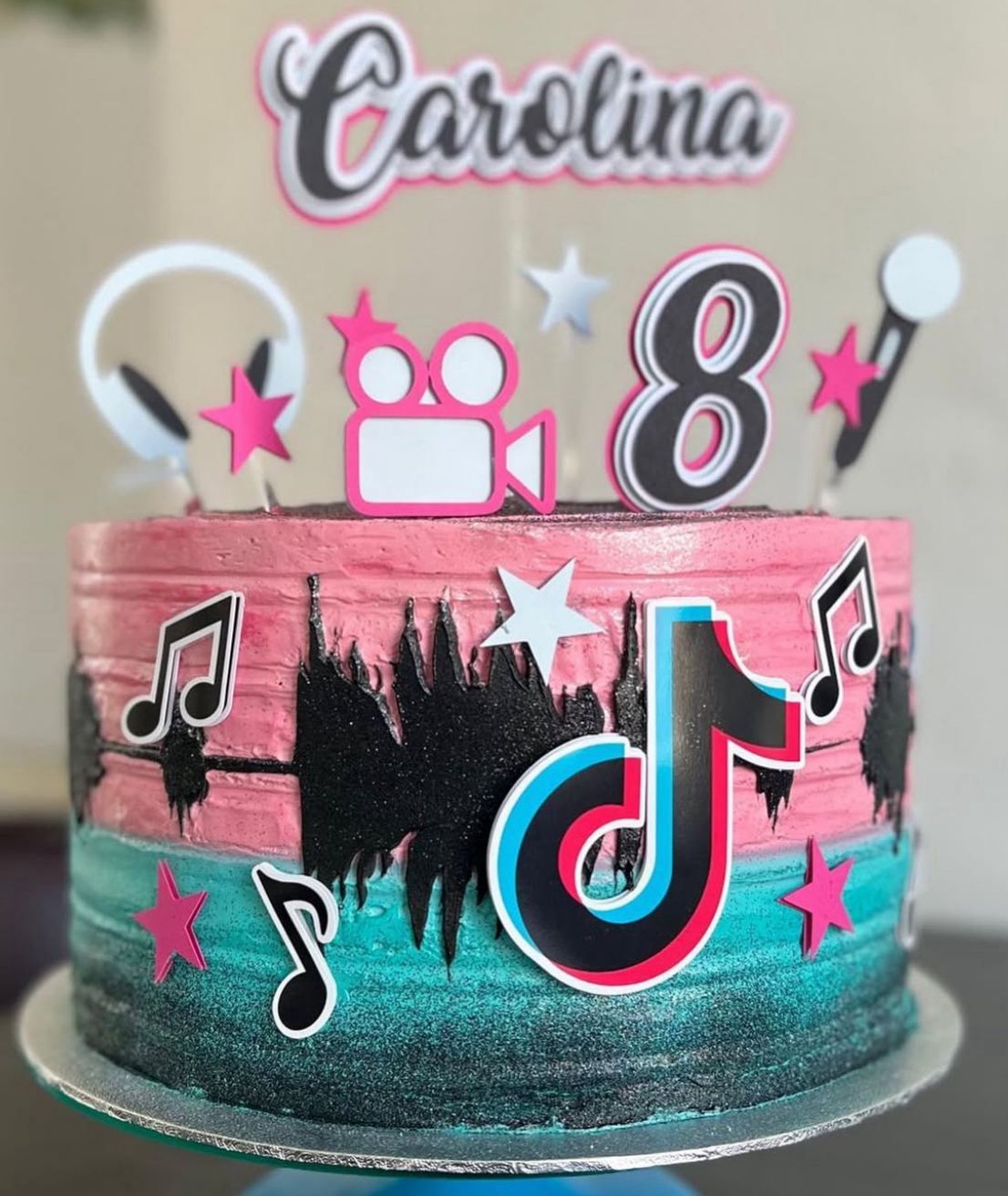 TikTok Cake Topper | TikTok Cake Ideas | TikTok Party | TikTok Birthday | TikTok Party Ideas | TikTok Girls Birthday Cake
